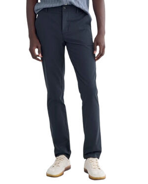 EVERLANE Men's Uniform Performance Chino 33x32 Navy Blue Slim Fit Pants NWT
